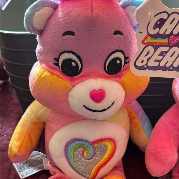 Care Bears Plush Duo - Pink and Rainbow - Picture 3 of 7